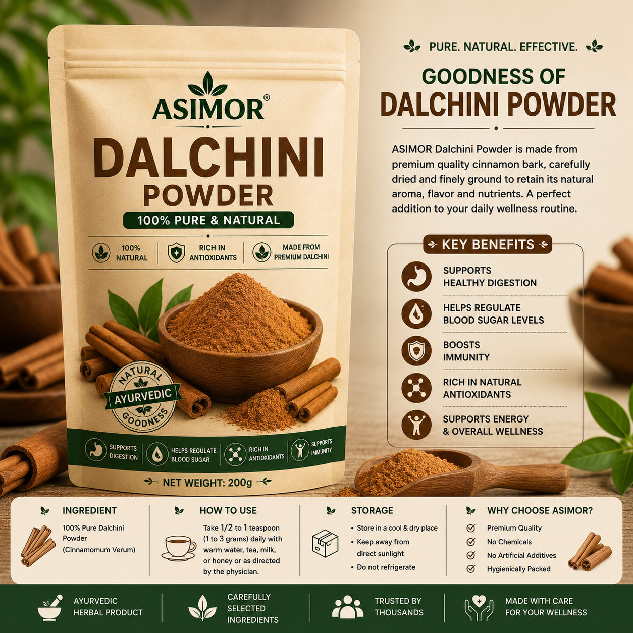 ASIMOR Dalchini powder