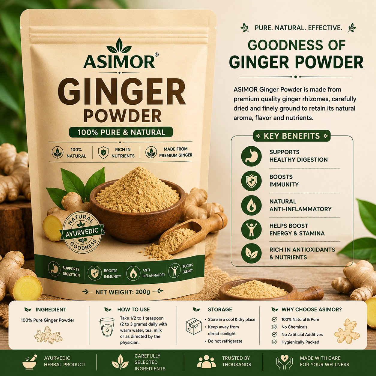 ASIMOR Ginger powder